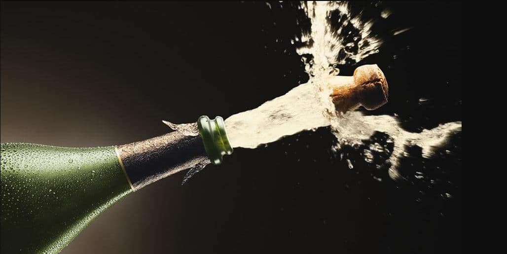 Be Careful When Popping Those Champagne Corks!